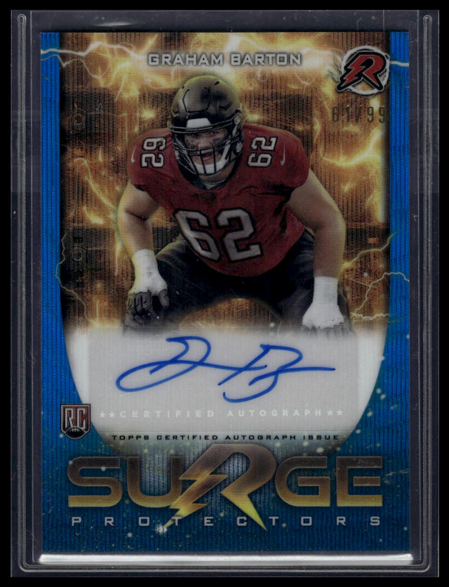2024 Topps Resurgence Graham Barton Surge Protectors Signatures Blue Surge #/99