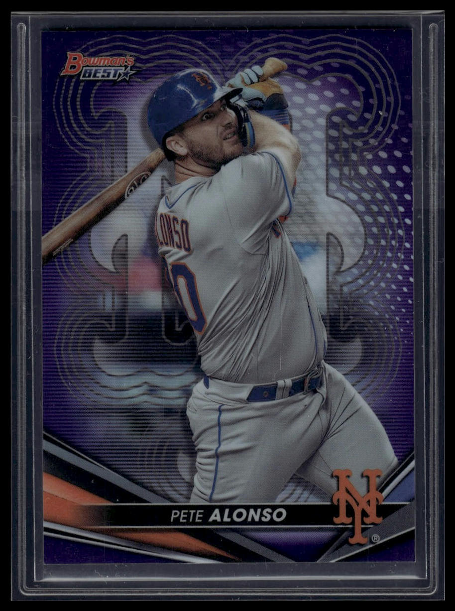 2022 Bowman's Best #57 Pete Alonso Purple Refractor #/250