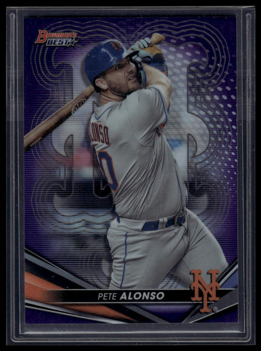 2022 Bowman's Best #57 Pete Alonso Purple Refractor #/250