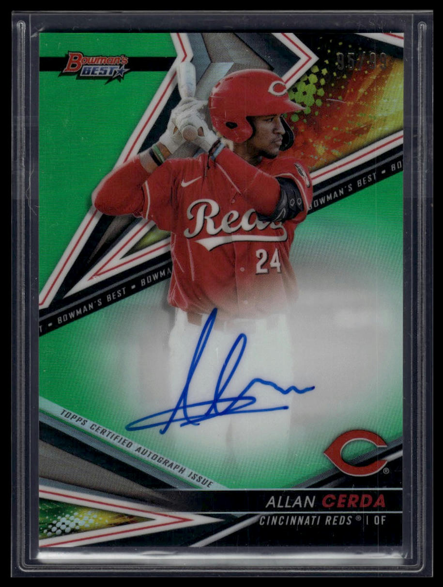 2022 Bowman's Best #B22-AC Allan Cerda Auto Green Refractor #/99