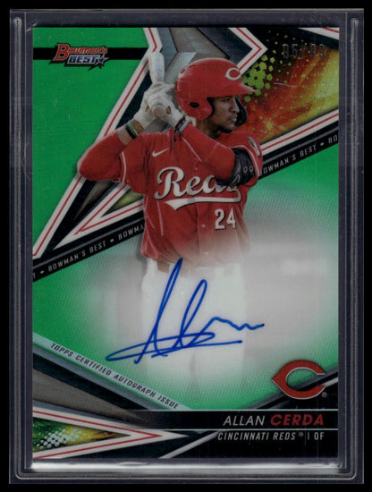 2022 Bowman's Best #B22-AC Allan Cerda Auto Green Refractor #/99