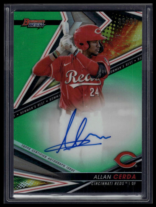 2022 Bowman's Best #B22-AC Allan Cerda Auto Green Refractor #/99