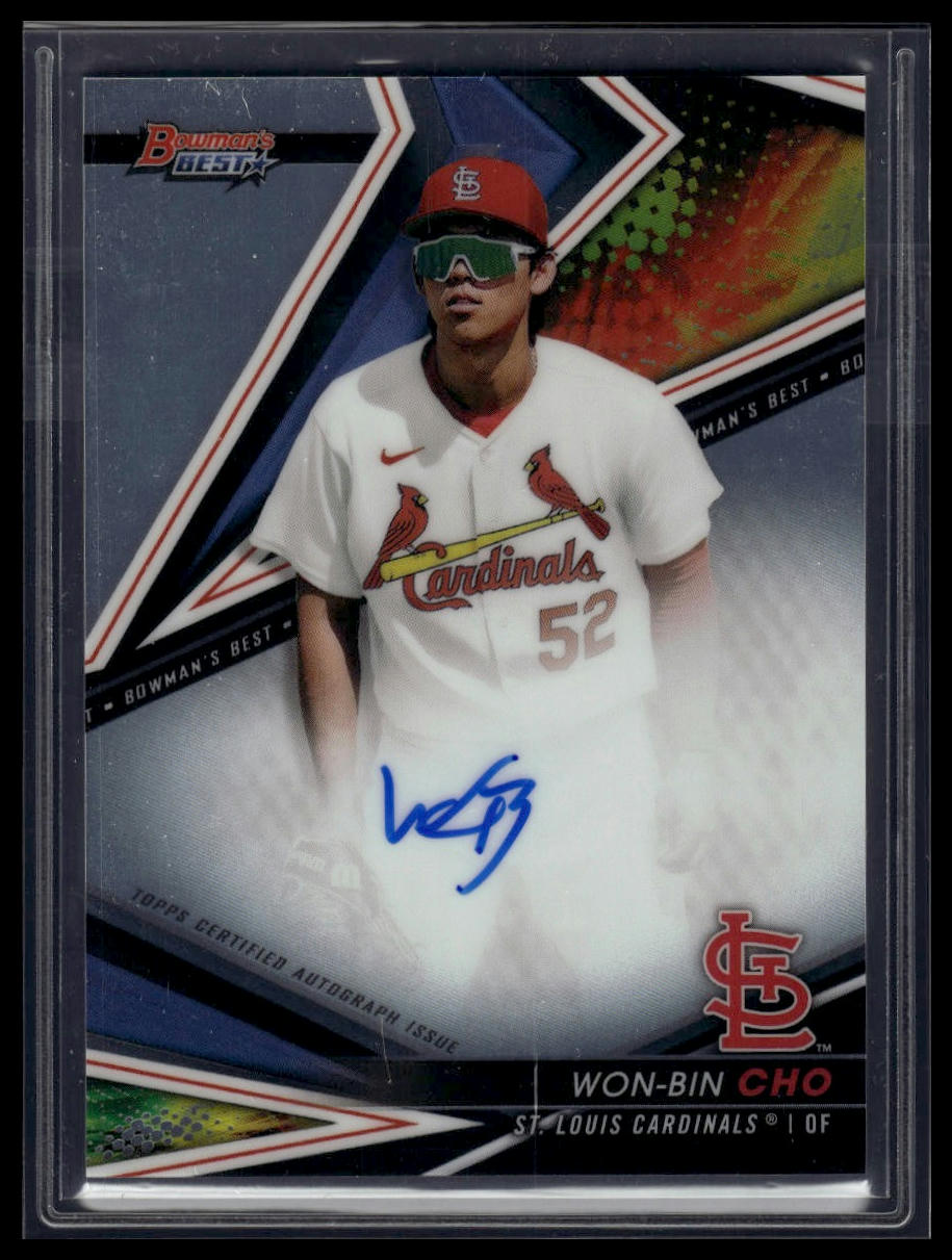 2022 Bowman's Best #B22-WC Won-Bin Cho Best of 2022 Autographs