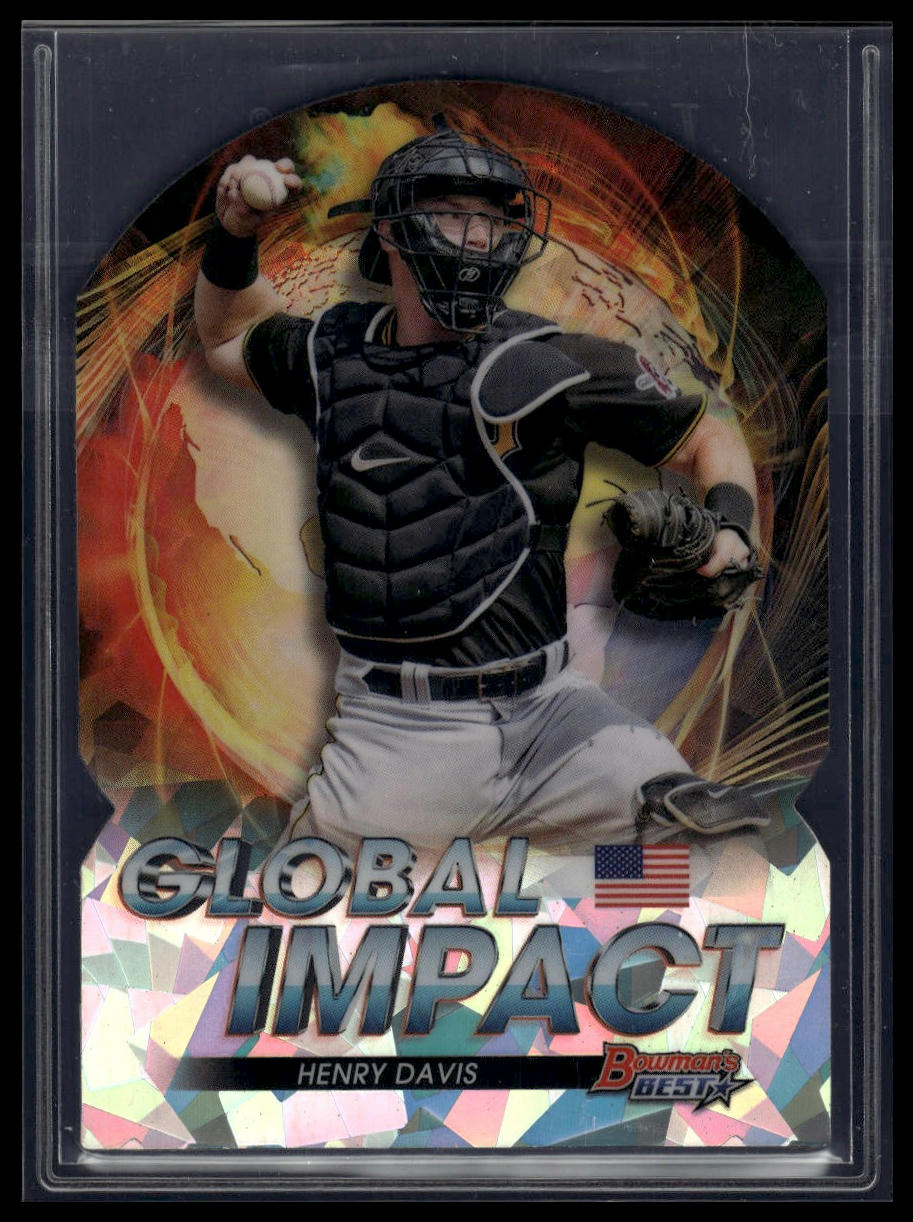 2022 Bowman's Best #GI-19 Henry Davis Global Impact Die Cuts Atomic Refractor