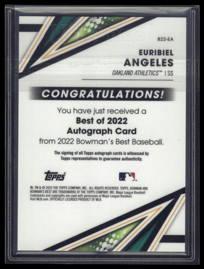 2022 Bowman's Best #B22-EA Euribiel Angeles Best of 2022 Autographs