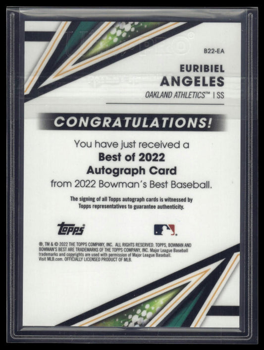 2022 Bowman's Best #B22-EA Euribiel Angeles Best of 2022 Autographs