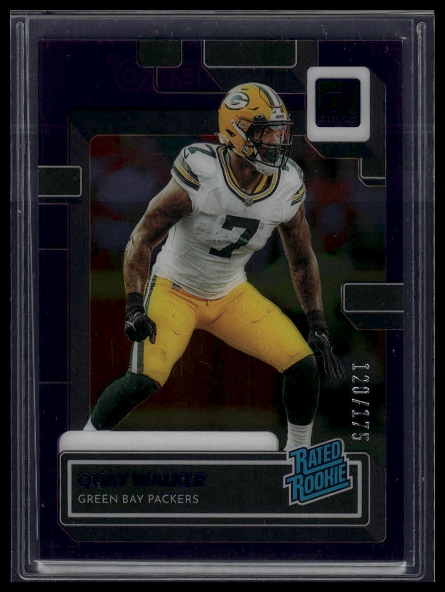 2022 Clearly Donruss #98 Quay Walker Purple #/175