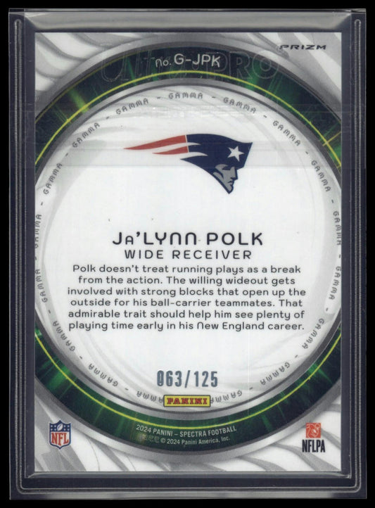 2024 Panini Spectra #G-JPK Ja'Lynn Polk Gamma #/125