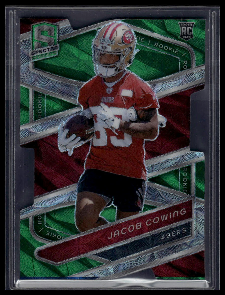 2024 Panini Spectra #150 Jacob Cowing Neon Green Die Cut #/30