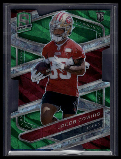 2024 Panini Spectra #150 Jacob Cowing Neon Green Die Cut #/30