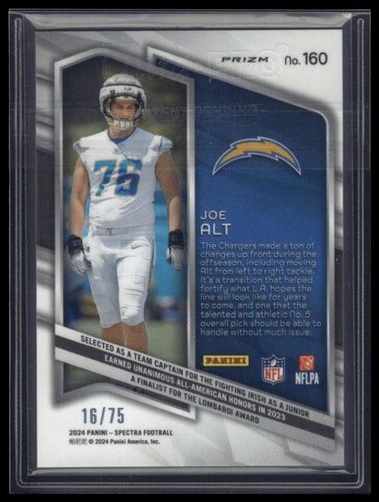 2024 Panini Spectra #160 Joe Alt Hyper #/75