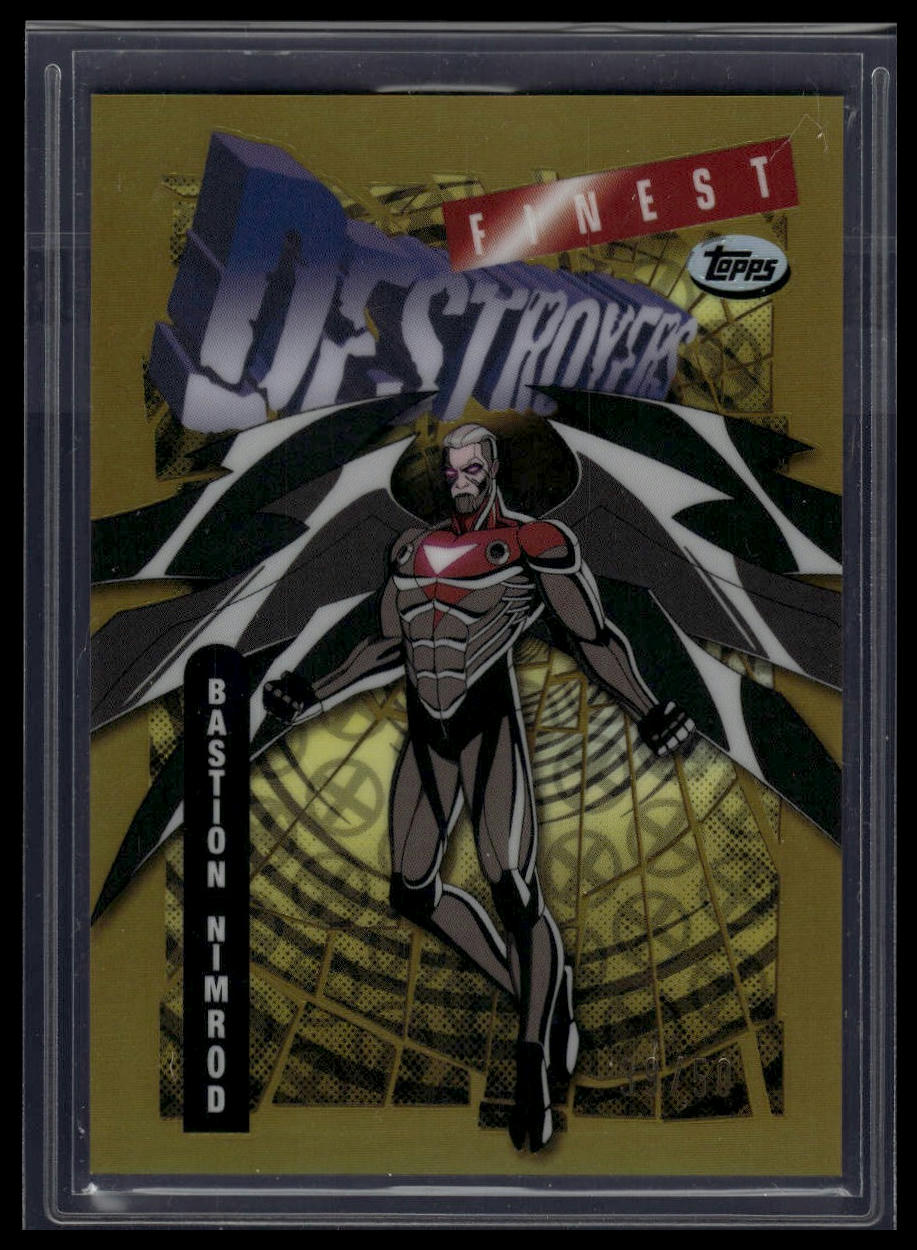 2025 Topps Finest X-Men '97 #74 Bastion Gold Refractor