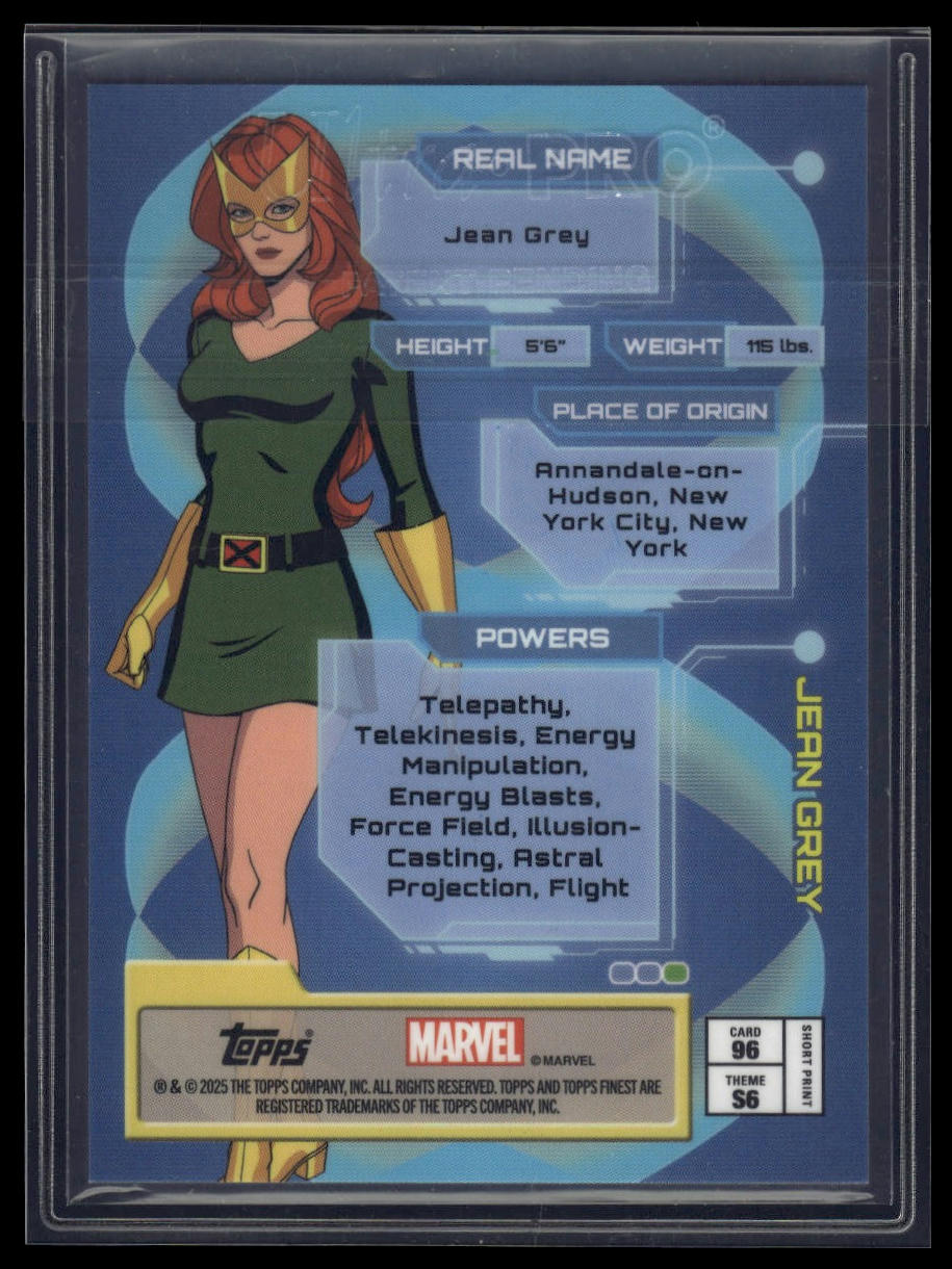 2025 Topps Finest X-Men '97 #96 Jean Grey X-Fractor