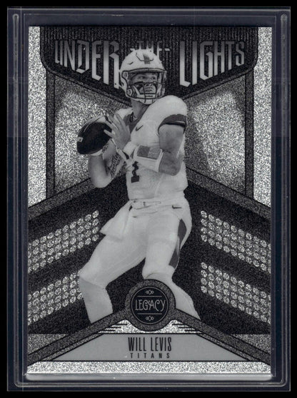 2023 Panini Legacy #UL-WLE Will Levis Under the Lights Black and White