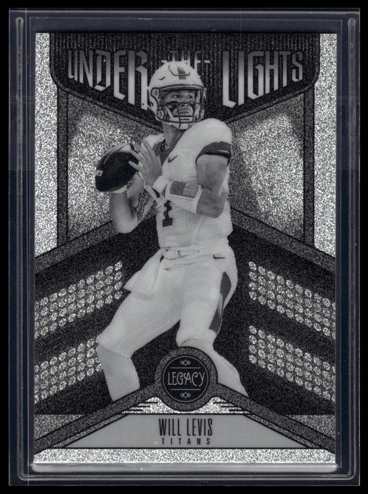 2023 Panini Legacy #UL-WLE Will Levis Under the Lights Black and White