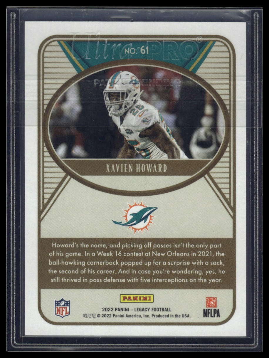 2022 Panini Legacy #61 Xavien Howard Orange #/199
