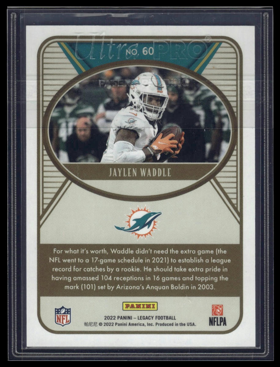2022 Panini Legacy #60 Jaylen Waddle Red #/299
