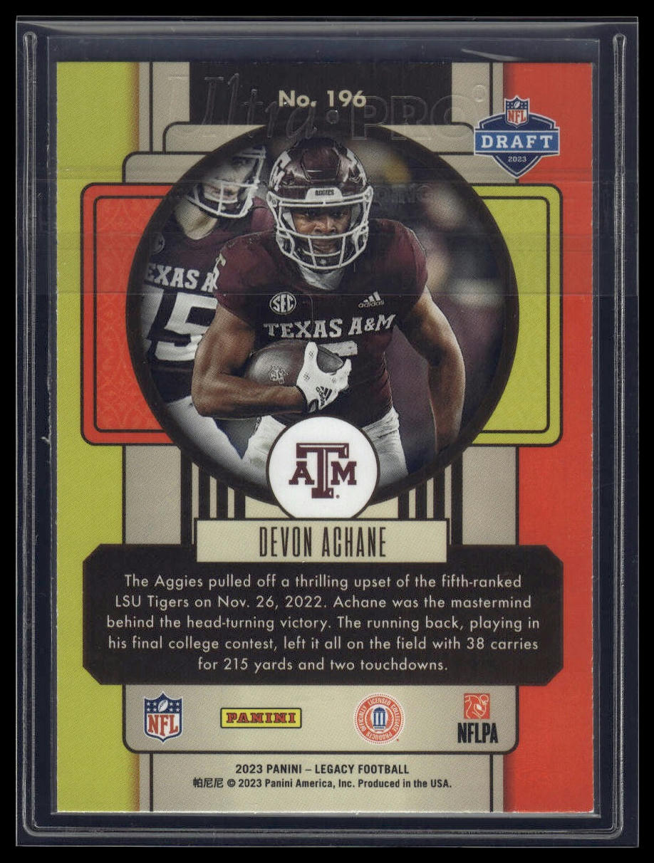 2023 Panini Legacy #196 De'Von Achane