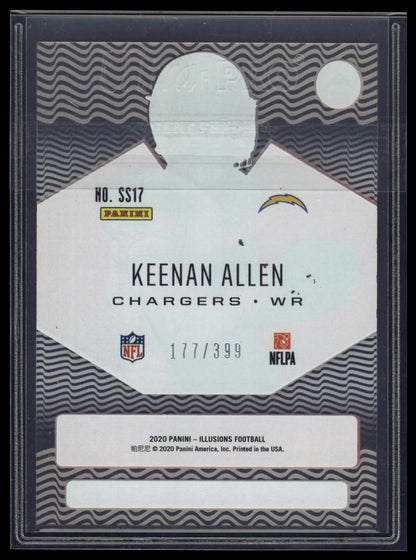 2020 Panini Illusions #SS17 Keenan Allen Shining Stars Pink #/399