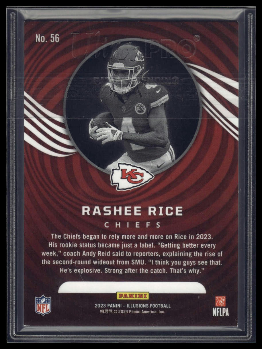 2023 Panini Illusions #56 Rashee Rice Bronze Trophy Collection #/499