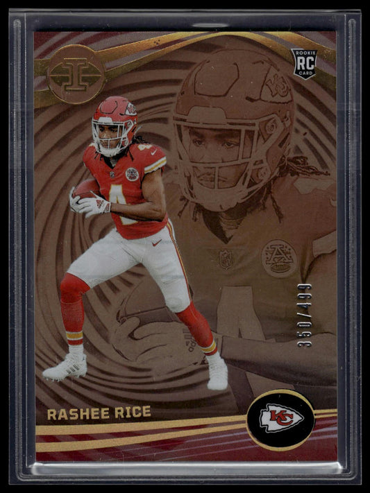2023 Panini Illusions #56 Rashee Rice Bronze Trophy Collection #/499