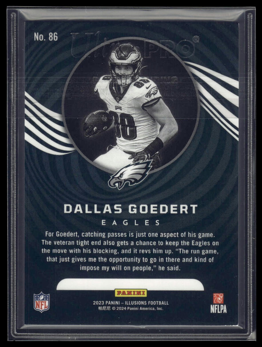 2023 Panini Illusions #86 Dallas Goedert Bronze Trophy Collection #/499