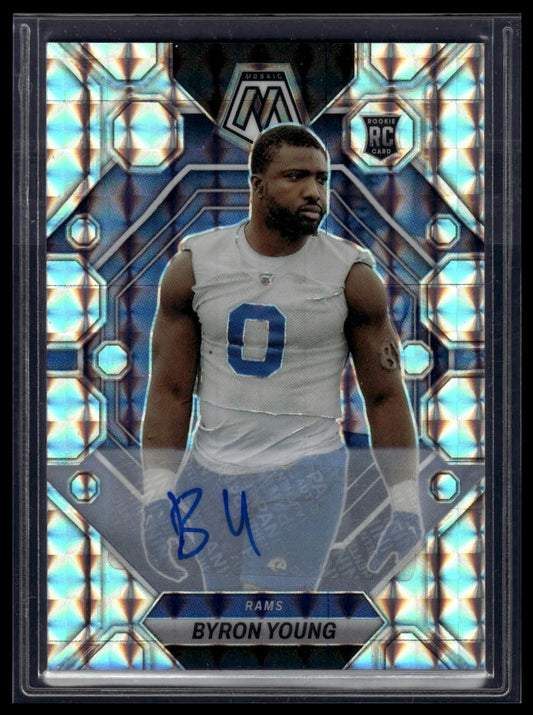 2023 Panini Mosaic #291 Byron Young Rookie Autographs Mosaic