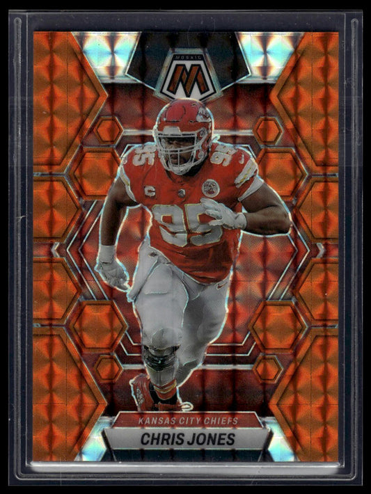 2023 Panini Mosaic #114 Chris Jones Camo Red Mosaic