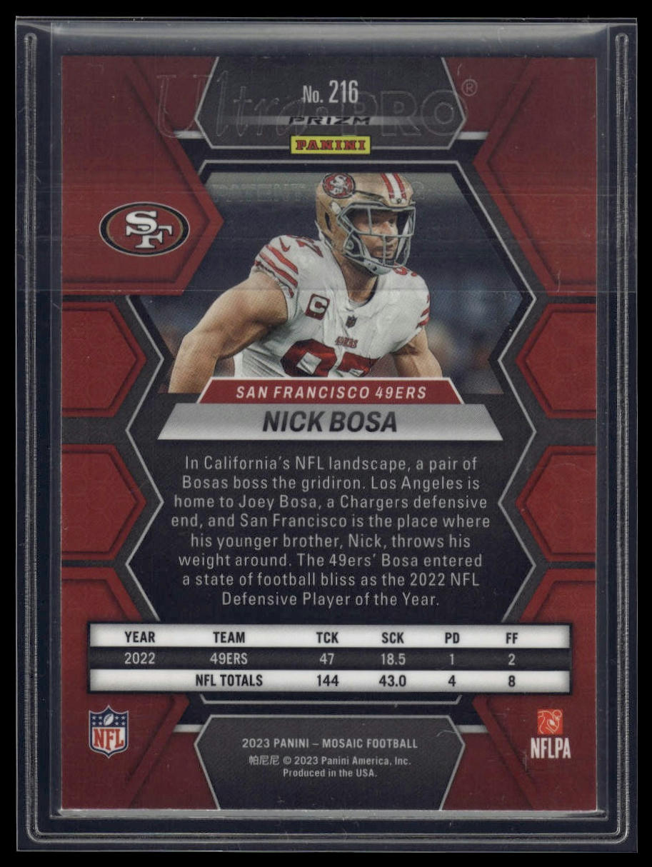 2023 Panini Mosaic #216 Nick Bosa Mosaic