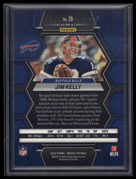 2023 Panini Mosaic #26 Jim Kelly Mosaic