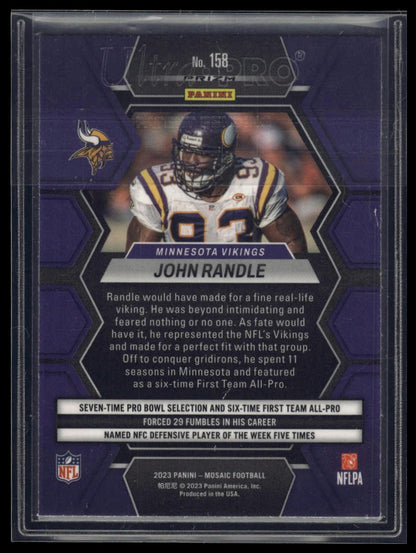 2023 Panini Mosaic #158 John Randle Mosaic