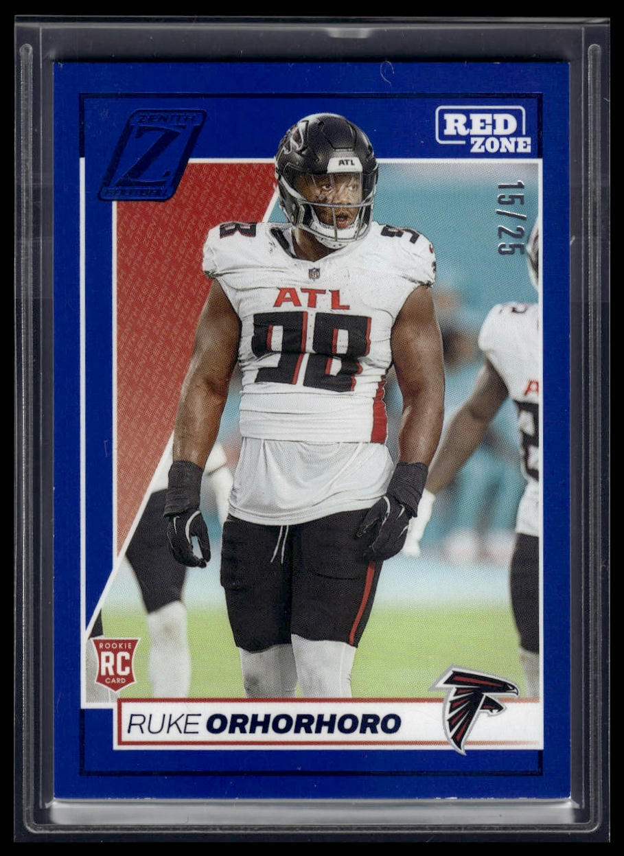 2024 Panini Zenith #187 Ruke Orhorhoro Red Zone Blue #/25