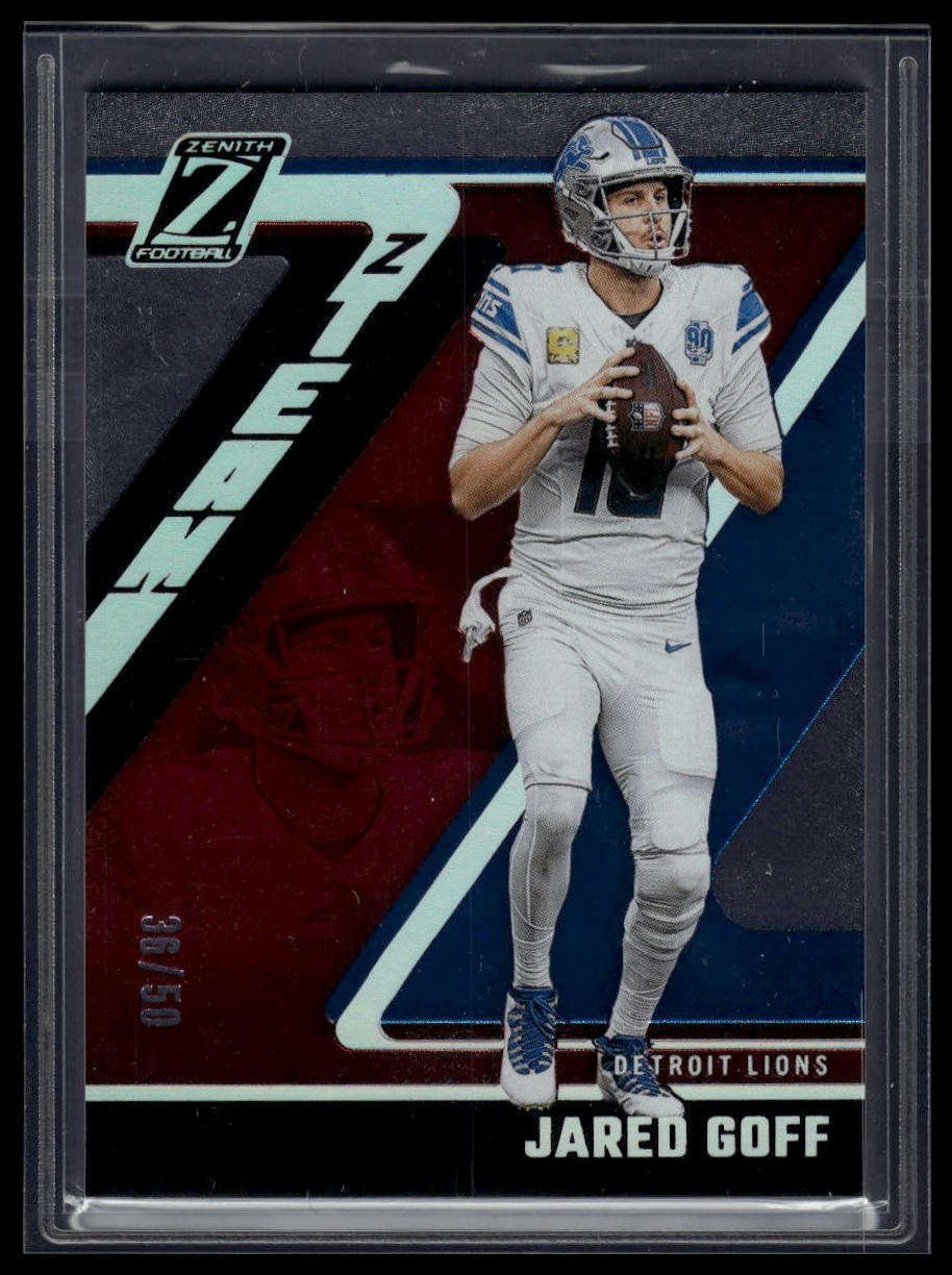 2024 Panini Zenith #14 Jared Goff Z-Team Red #/50