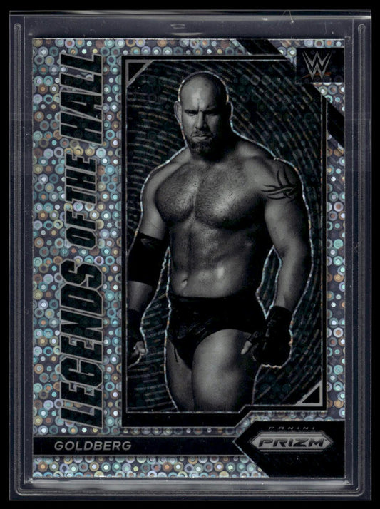 2023 Panini Prizm WWE #21 Goldberg Legends of the Hall Prizms Under Card