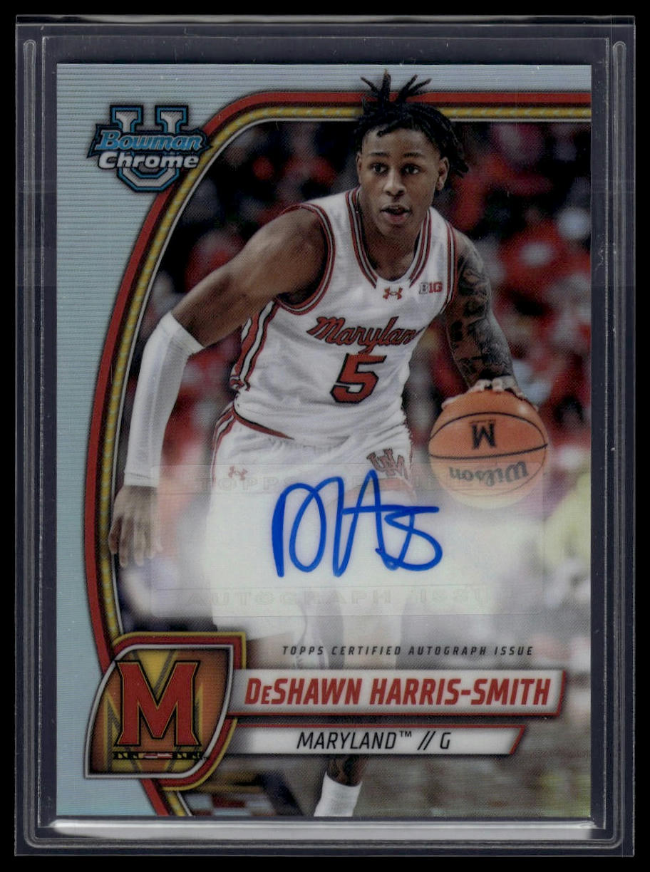 2024-25 Bowman University Chrome #85 DeShawn Harris-Smith Prospects Autographs
