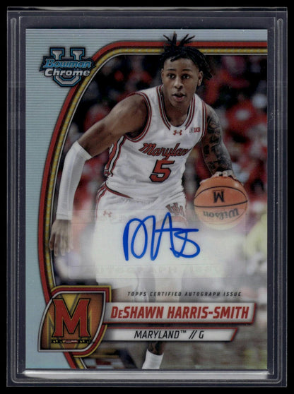 2024-25 Bowman University Chrome #85 DeShawn Harris-Smith Prospects Autographs