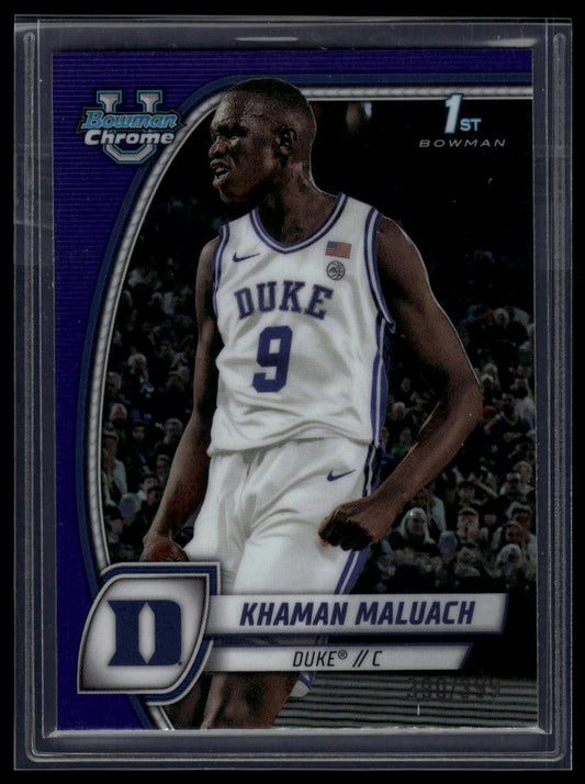 2024-25 Bowman University Chrome #46 Khaman Maluach Purple Refractor #/399