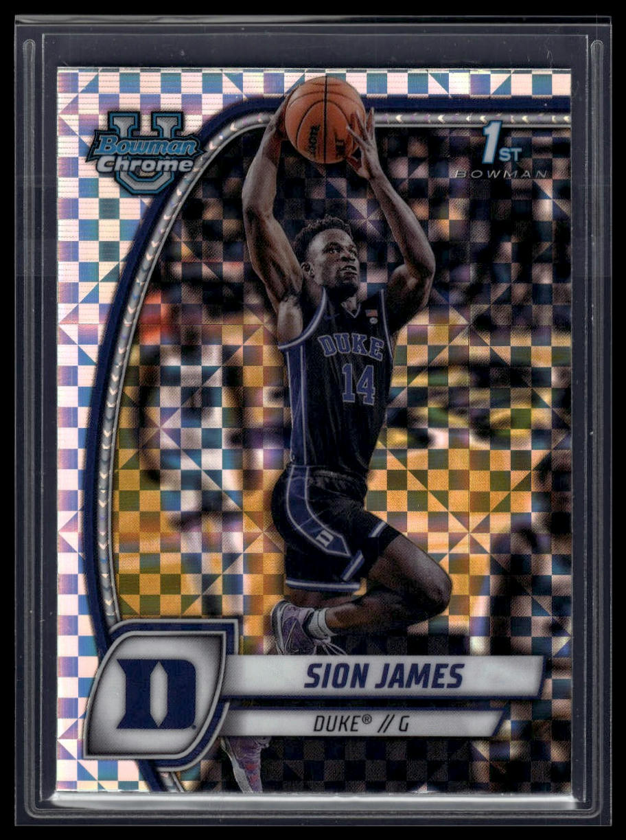 2024-25 Bowman University Chrome #63 Sion James X-Fractor