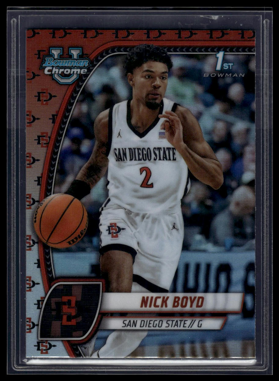 2024-25 Bowman University Chrome #73 Nicholas Boyd Team Logo