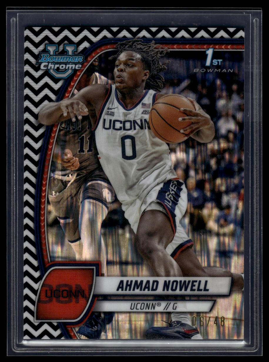 2024-25 Bowman University Chrome #2 Ahmad Nowell Black and White Stealth /48