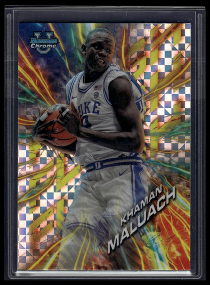 2024-25 Bowman University Chrome #FL-14 Khaman Maluach Flash X-Fractor