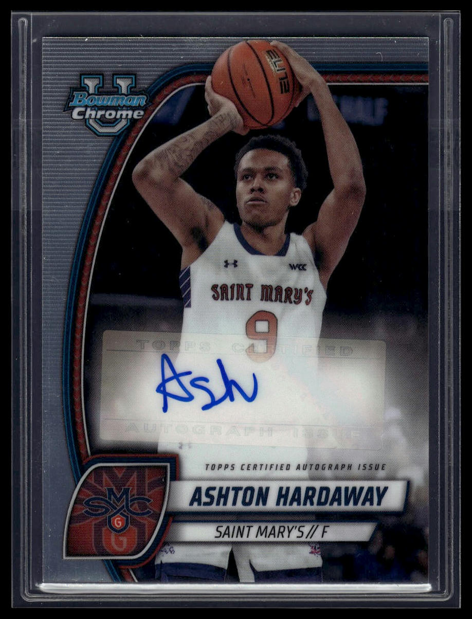 2024-25 Bowman University Chrome #93 Ashton Hardaway Prospects Autographs