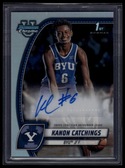 2024-25 Bowman University Chrome #40 Kanon Catchings Prospects Autographs