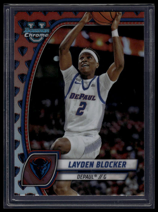 2024-25 Bowman University Chrome #95 Layden Blocker Team Logo Variations