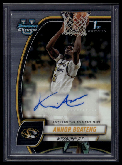 2024-25 Bowman University Chrome #7 Annor Boateng Prospects Autographs