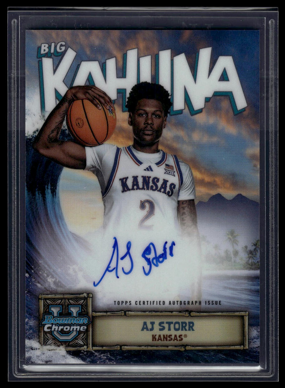 2024-25 Bowman University Chrome #BKA-AST AJ Storr The Big Kahuna Autographs