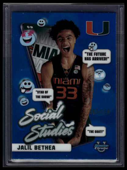 2024-25 Bowman University Chrome #SS-15 Jalil Bethea Social Studies