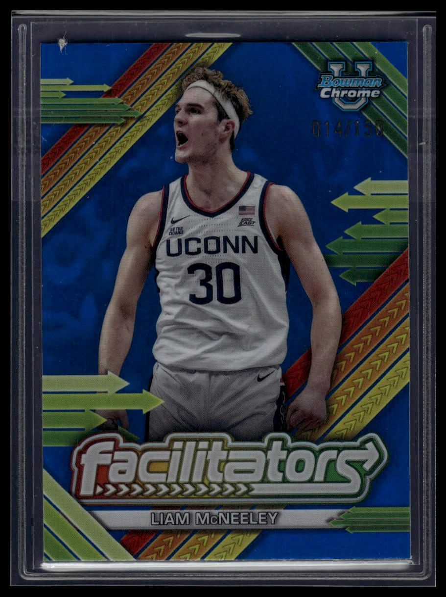 2024-25 Bowman University Chrome #F-12 Liam McNeeley Facilitators Blue /150