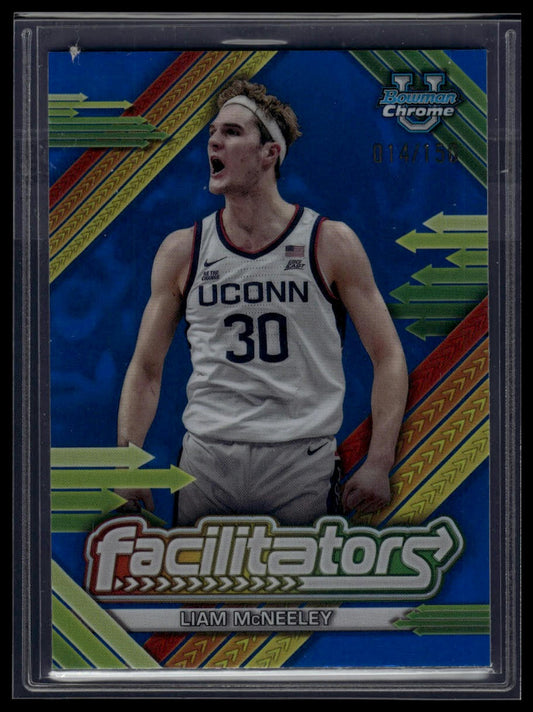 2024-25 Bowman University Chrome #F-12 Liam McNeeley Facilitators Blue /150