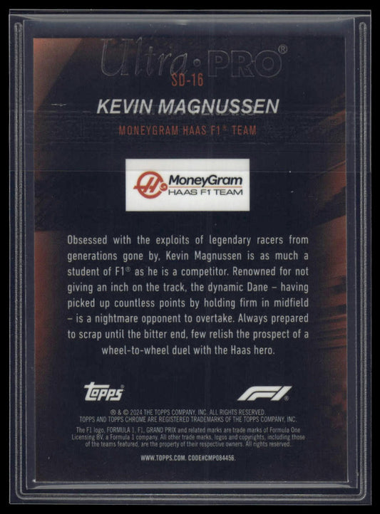 2024 Topps Chrome Formula 1 #SD-16 Kevin Magnussen Speed Demons